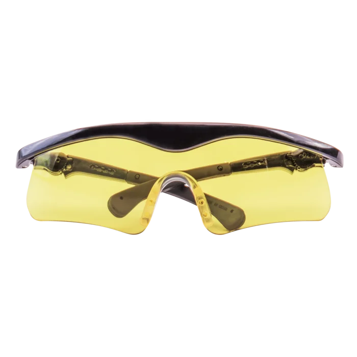 Front Closed View of Daisy Shooting Safety Glasses (985845) highlighting comfortable adjustable fit and durability