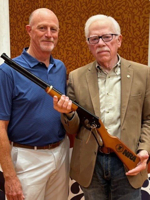 Daisy's President Keith Higginbotham and NRA President Bob Barr