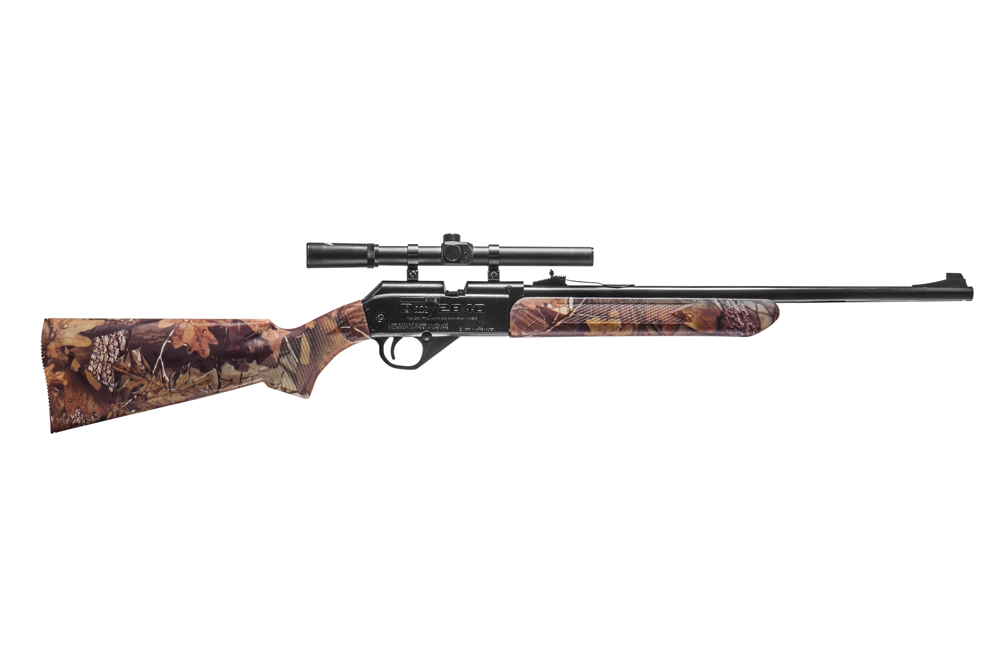 Right Side View of Daisy 2840 Camo Air rifle with scope 992840-001