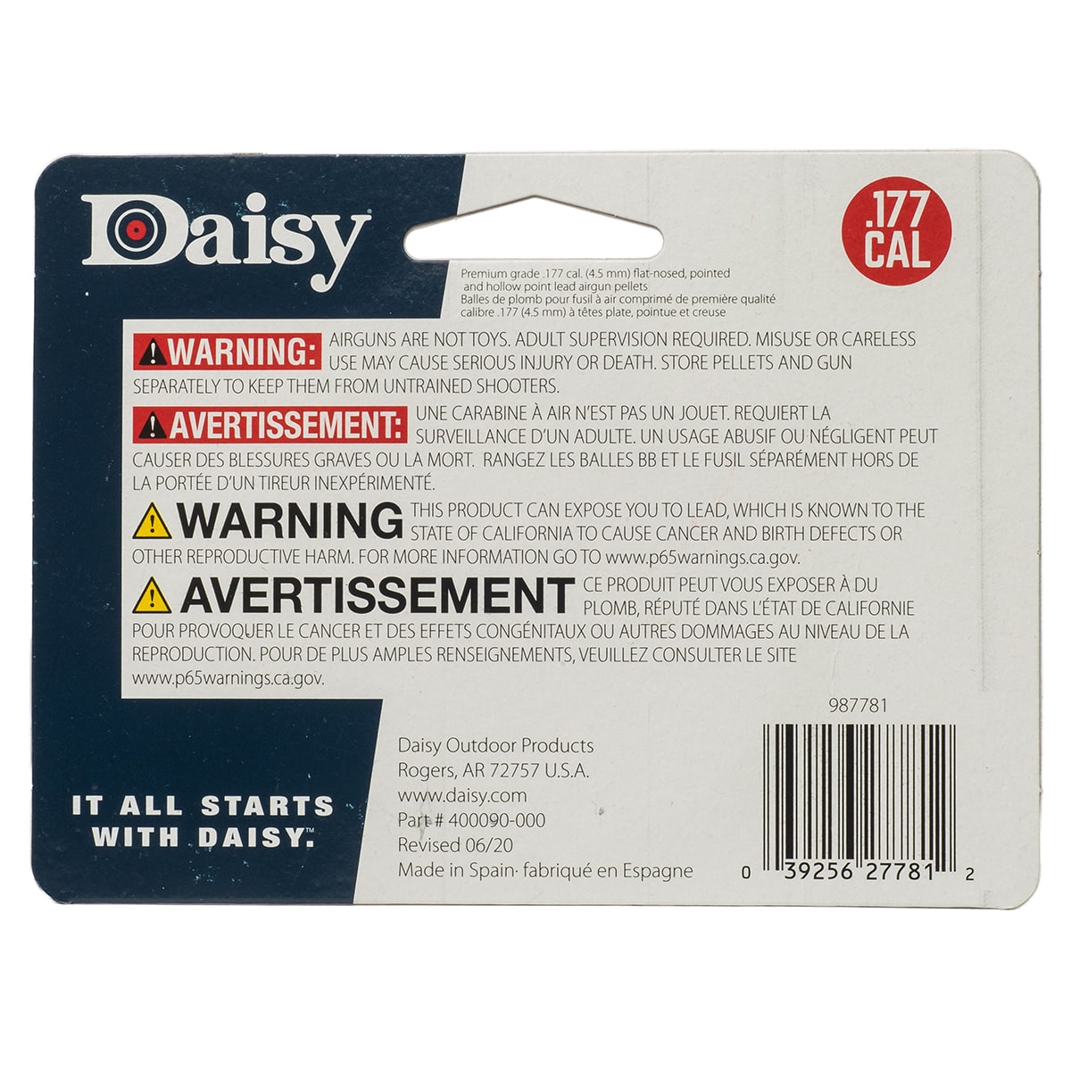Dial-A-Pellet 177 300 tin 987781-406 pellet ammunition