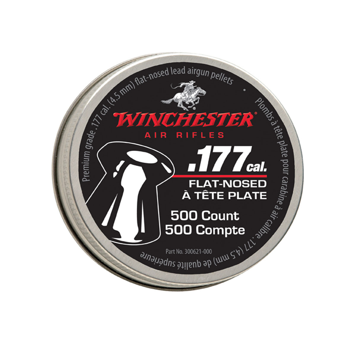 Winchester .177 Caliber Flat Nose Pellets, 500-Count - Daisy
