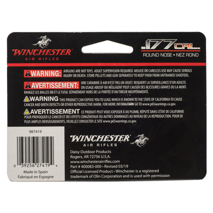 超美品！PLACEBO ＲＮＲ　ROUND NOSE ROUND 6.0 Winchester Round Nose Pellets .177 | 500 Count