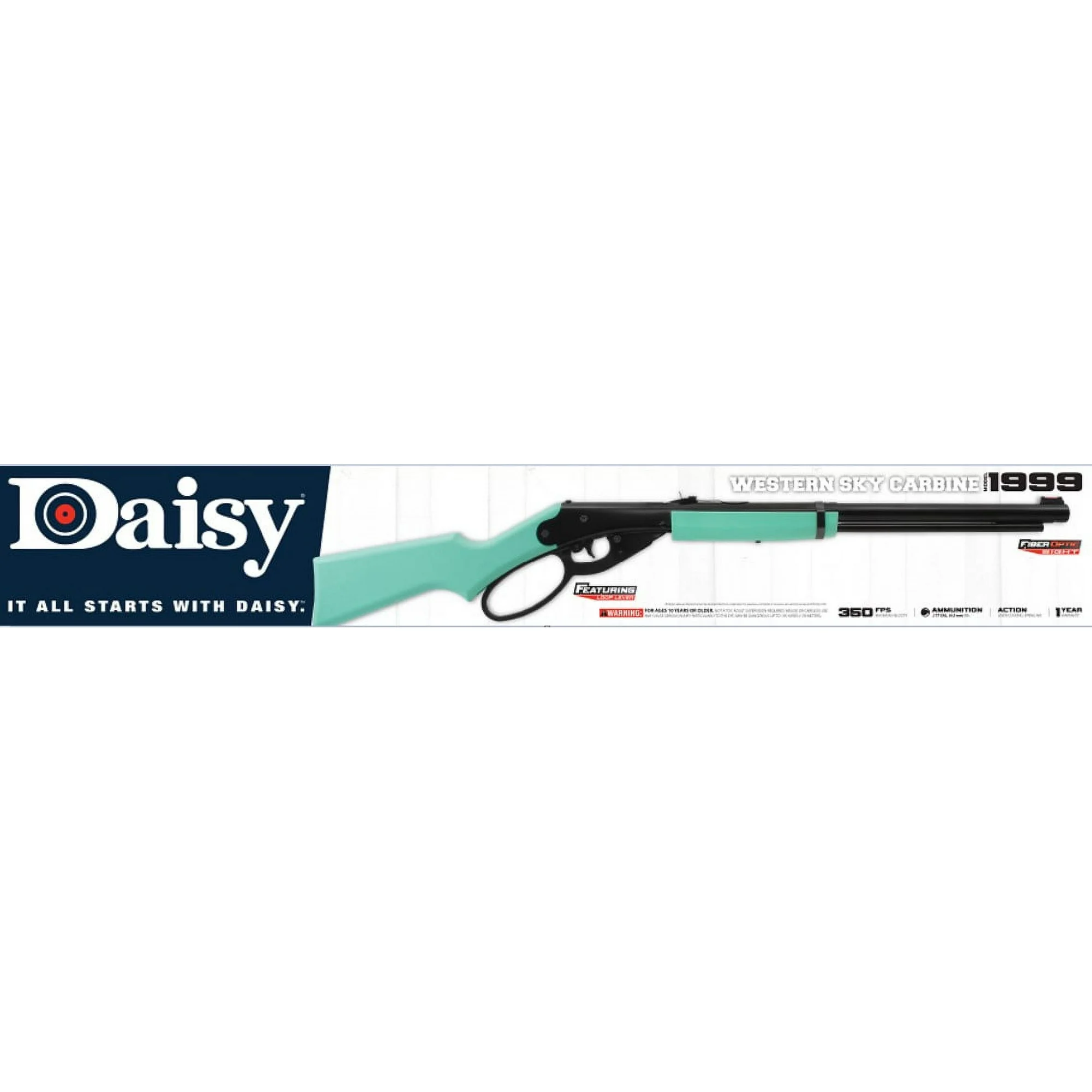 Western Sky Blue Lever Action Carbine BB Gun 1999 - Image 2