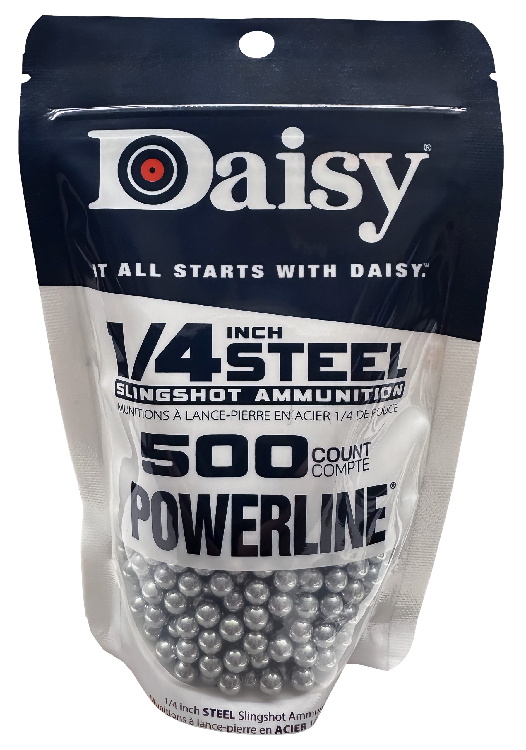 1/4in Steel Slingshot Ammo Front