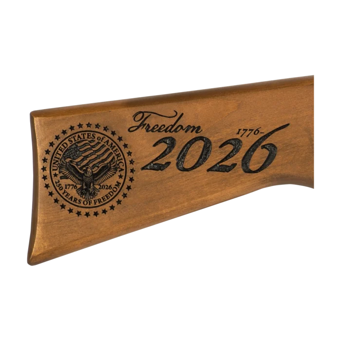 250TH Anniversary Red Ryder Freedom Edition stock product picture with engraving