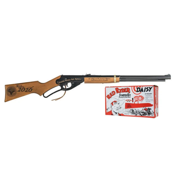 250th Anniversary Red Ryder Freedom BB Gun right view with starter kit