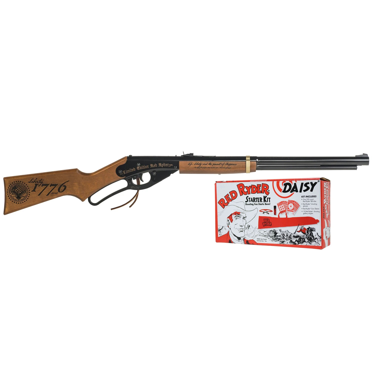250TH Anniversary Red Ryder Liberty Edition Kit with Daisy starter kit right view